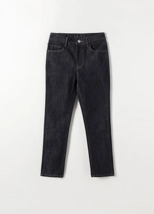 More Crop Denim(Deep Navy)