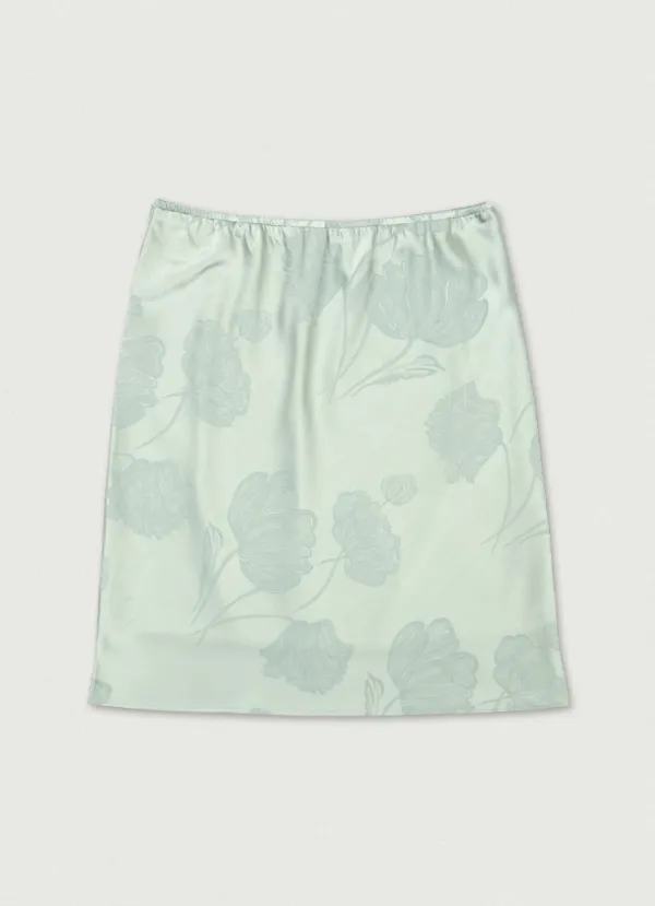 3rd/ Jacquard Satin Skirt [mint]