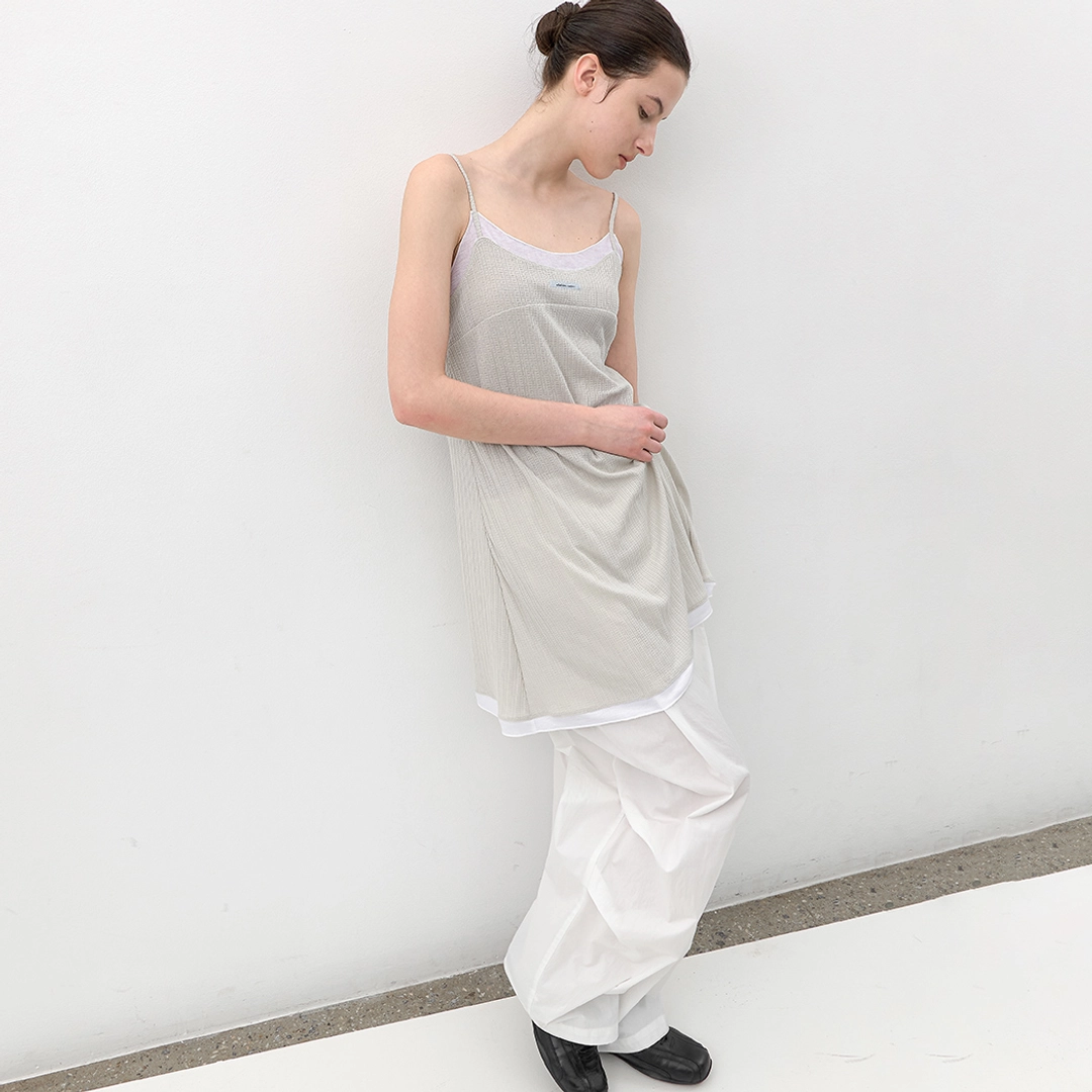 아뜰리에 나인 (OP-6340)AN SHEER JERSEY MINI DRESS 상품 이미지 2
