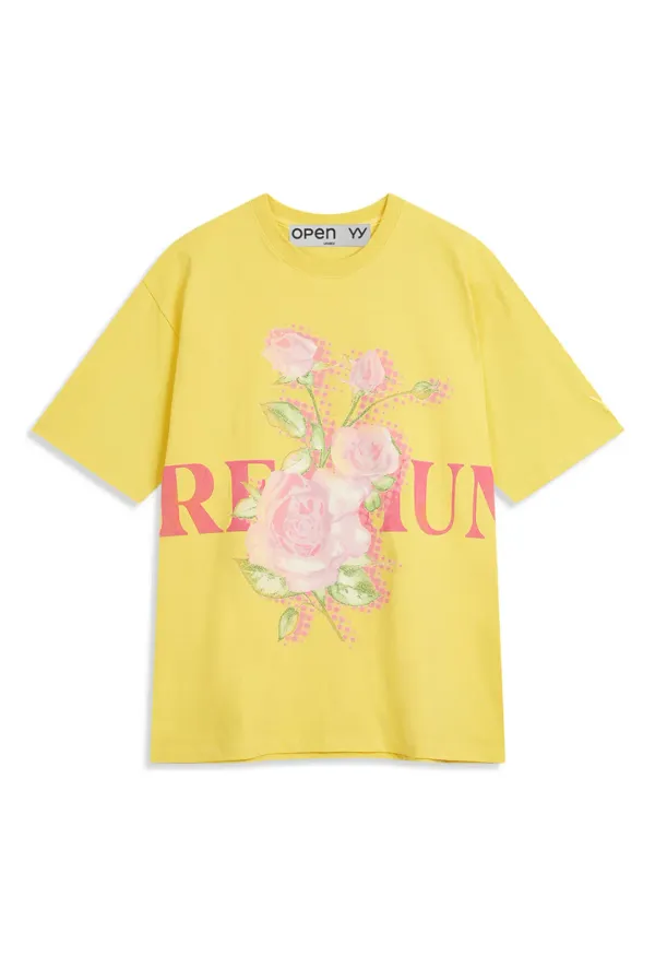PREMIUM ROSE TEE, YELLOW