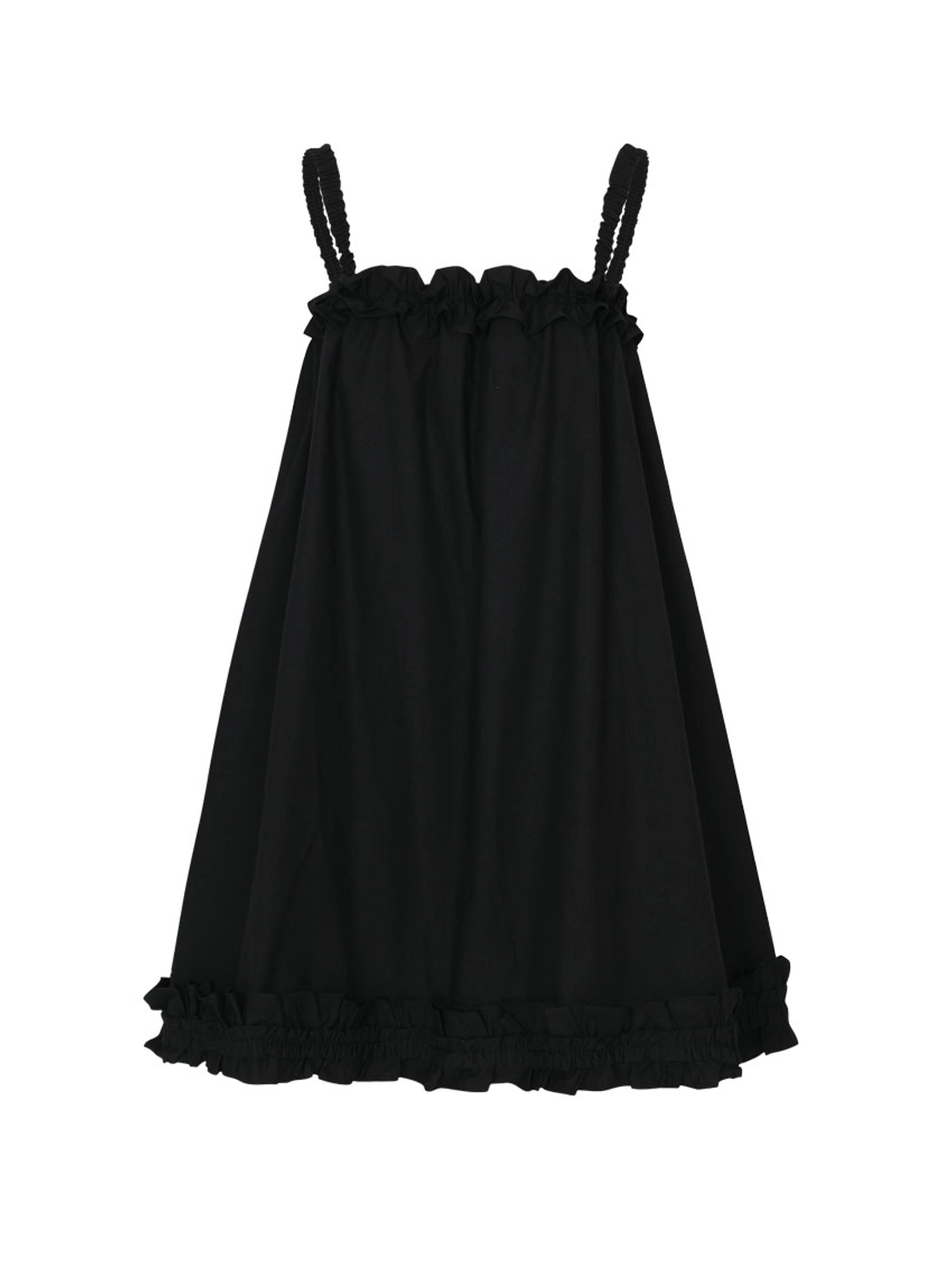 루루서울 Forest Frill Mini Dress (Black) 상품 이미지 3