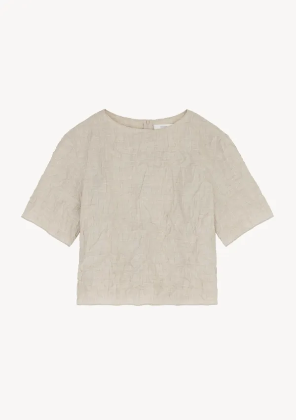 Raw Crumple Top in Oatmeal