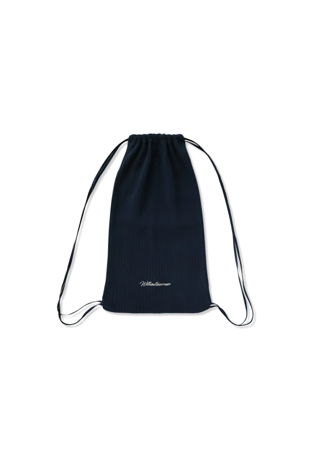 위드아웃썸머 Logo gym sack_navy 상품 이미지 1