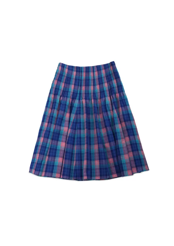 [1차 리오더 / 5월 28일이후 순차배송] Mused Seabreeze Flare Skirt - Multi Check