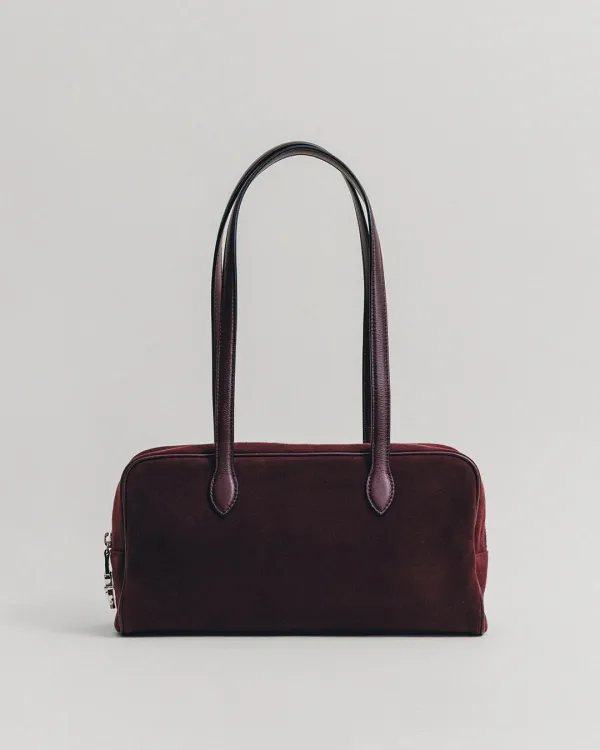 SAC LOQUET SMALL SUEDE BURGUNDY