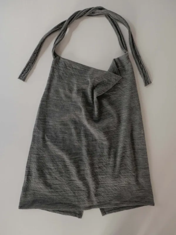 Laine Halter-neck Top (gray)