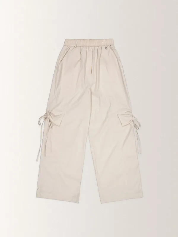 NYLON BANDING CARPENTER PANTS [ CREAM BEIGE ]