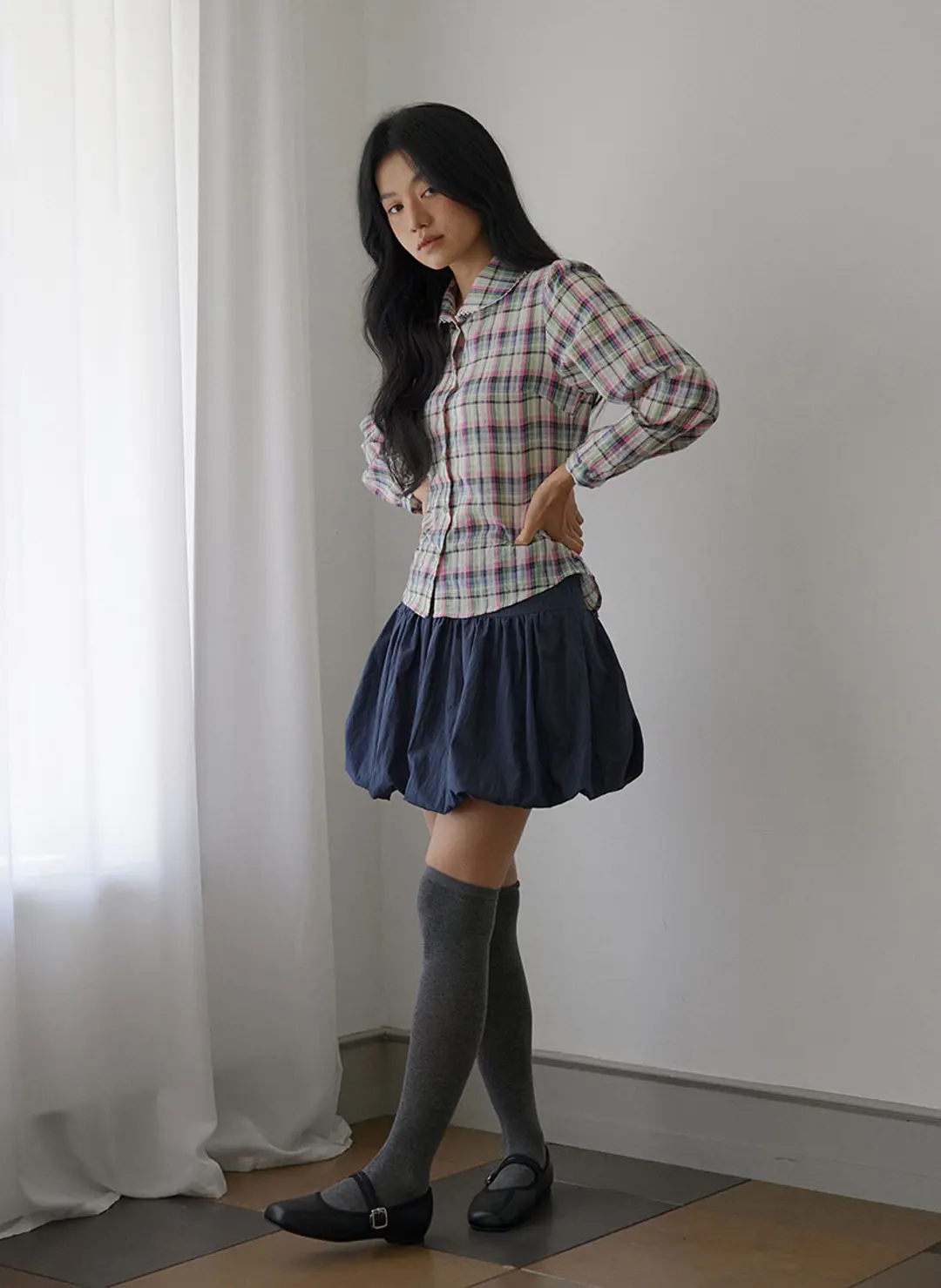 루루서울 Pomona Skirt (Navy) 상품 이미지 2