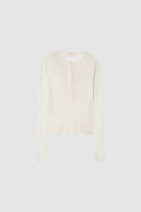 [15th] Layered Long Sleeve T_Ivory