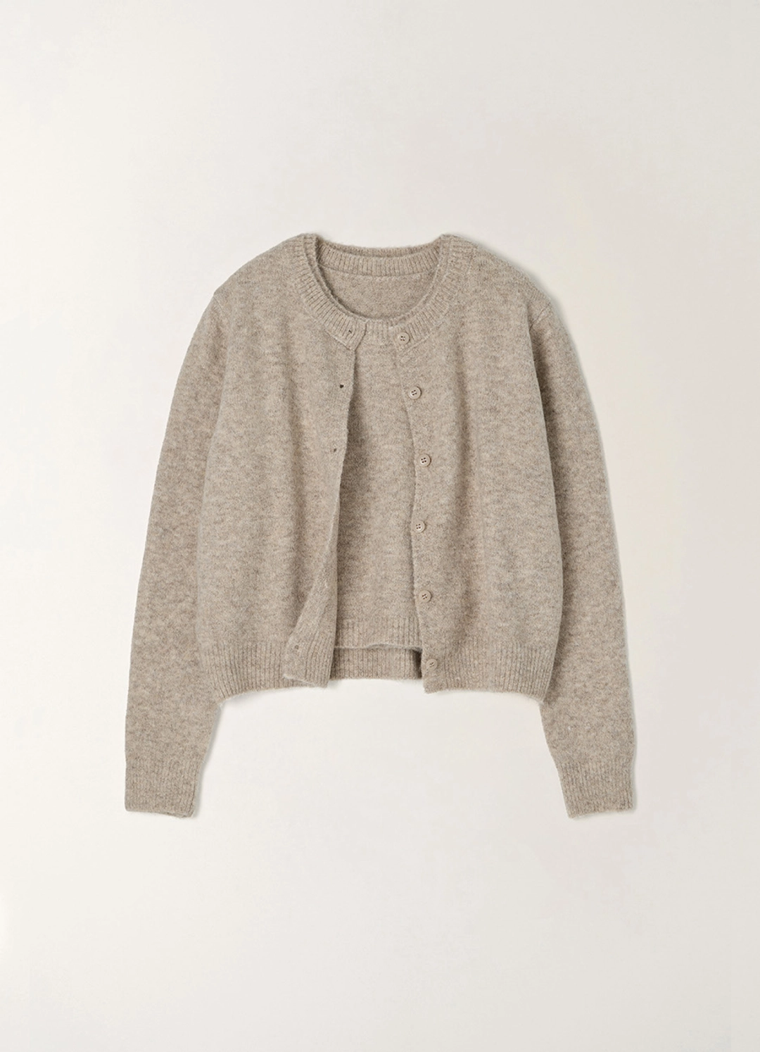 안젤로비안코 Rene Wool Vest Cardigan Set (3color) 상품 이미지 1