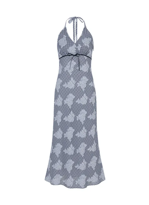 Picnic Gingham Dress (Blue)