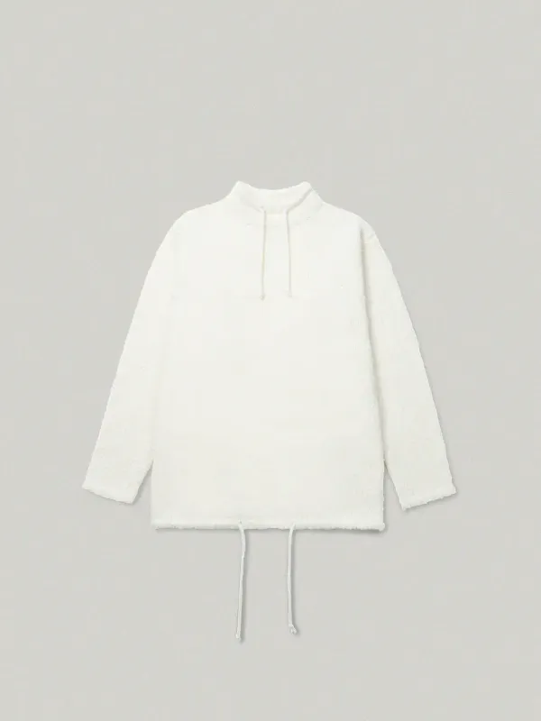 High Neck String Two Way Knit - ivory하이넥 스트링 투웨이 니트