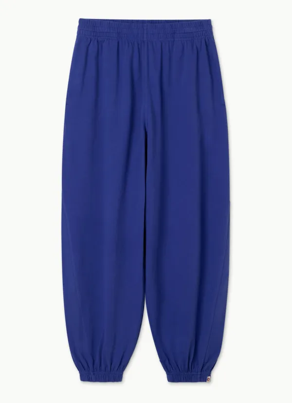Diagonal jogger pants (Unisex)_Bluing