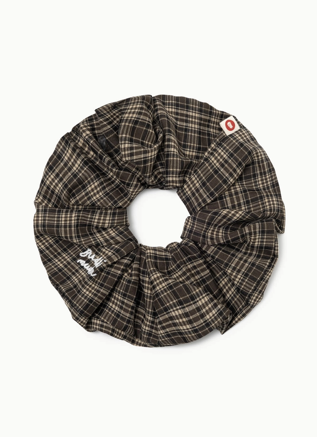부디무드라 BM wide scrunchie #2_Brown Multi 상품 이미지 1