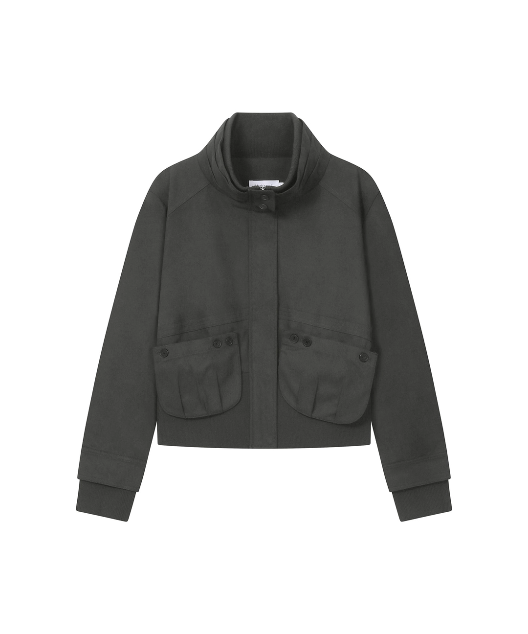 미세키서울 Cowl high neck pocket jacket CHARCOAL 상품 이미지 1