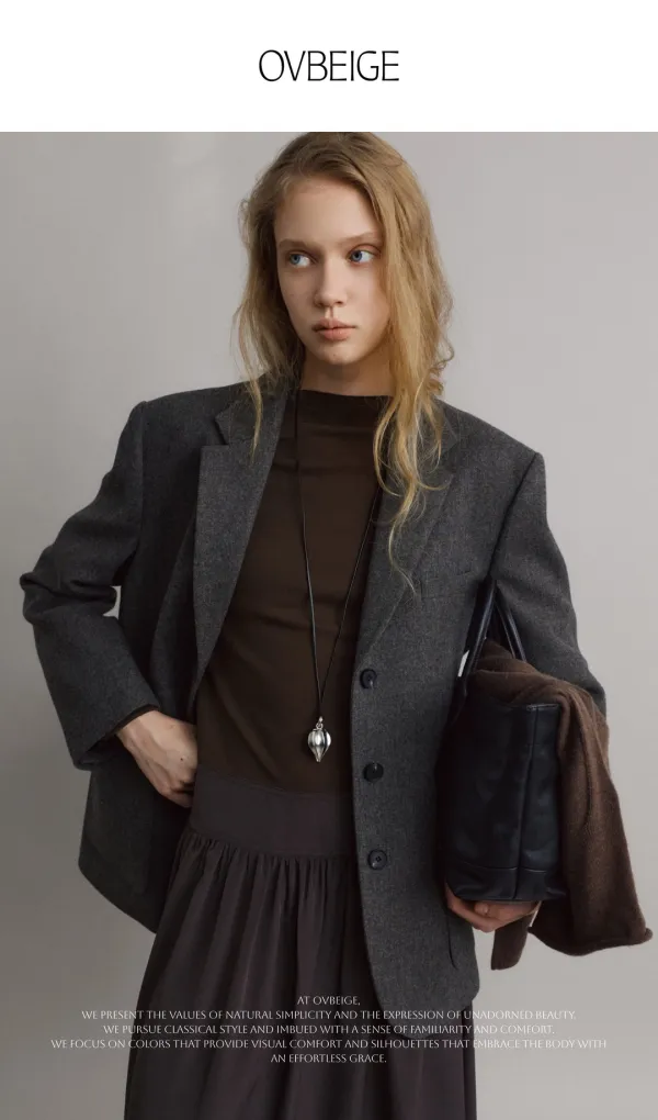 TENDER CASH JACKET_CHARCOAL GREY