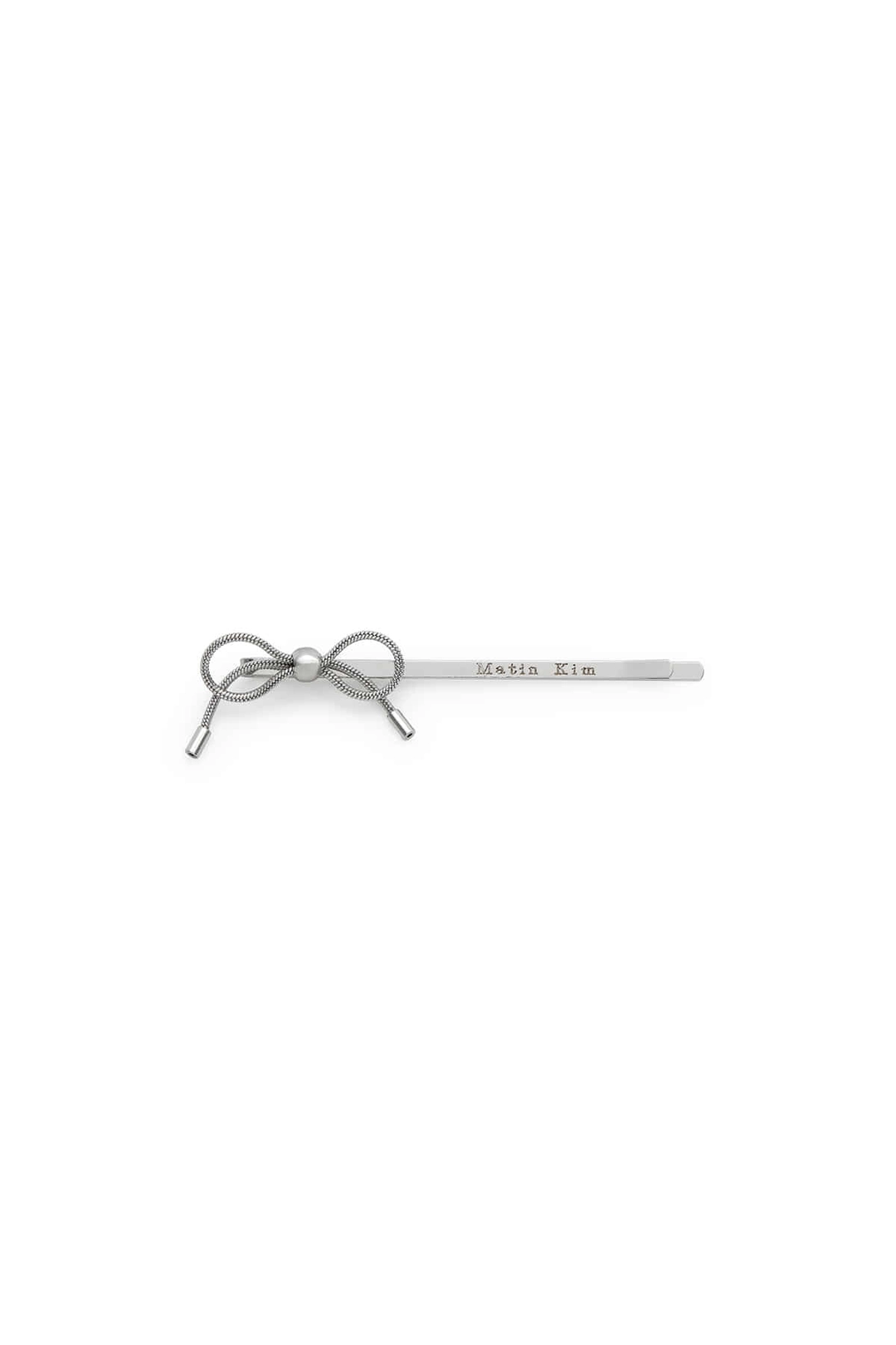 마뗑킴 MATIN RIBBON BOBBY PIN SET IN SILVER 상품 이미지 2
