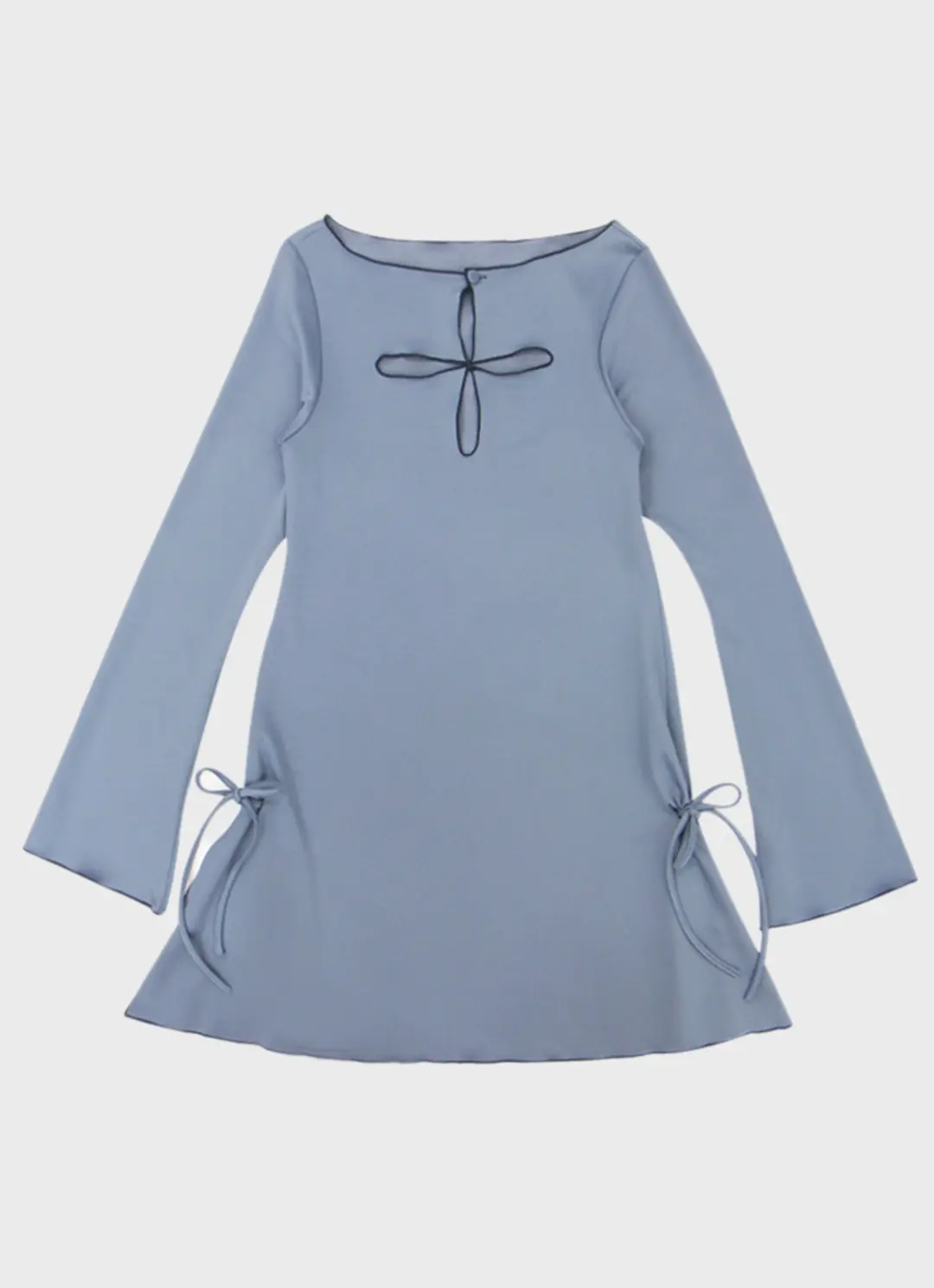 프레클 cut out ribbon jersey dress 상품 이미지 3