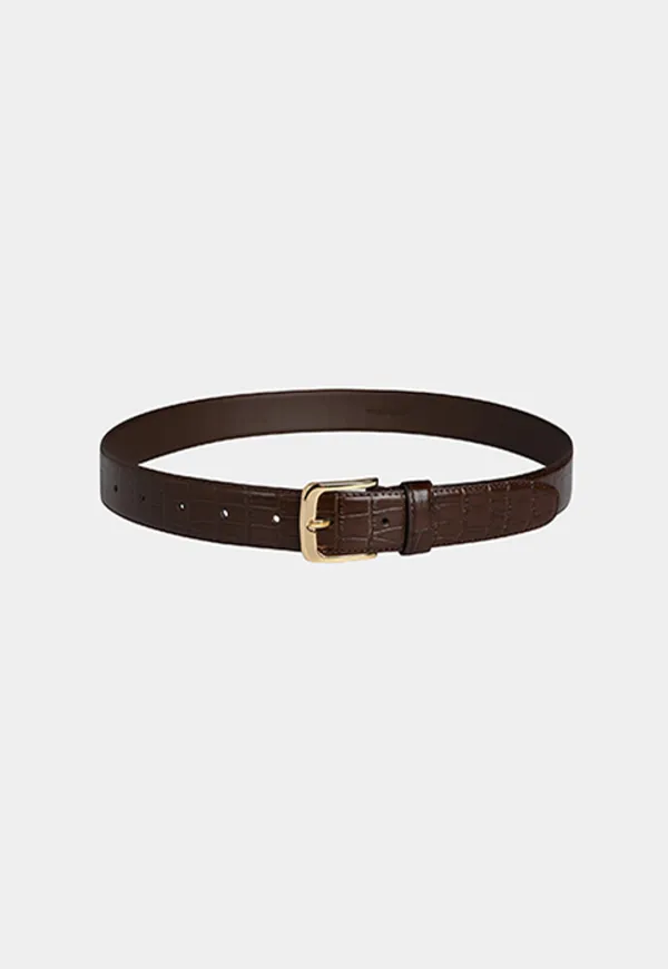 CLOCK BELT IN CROCO