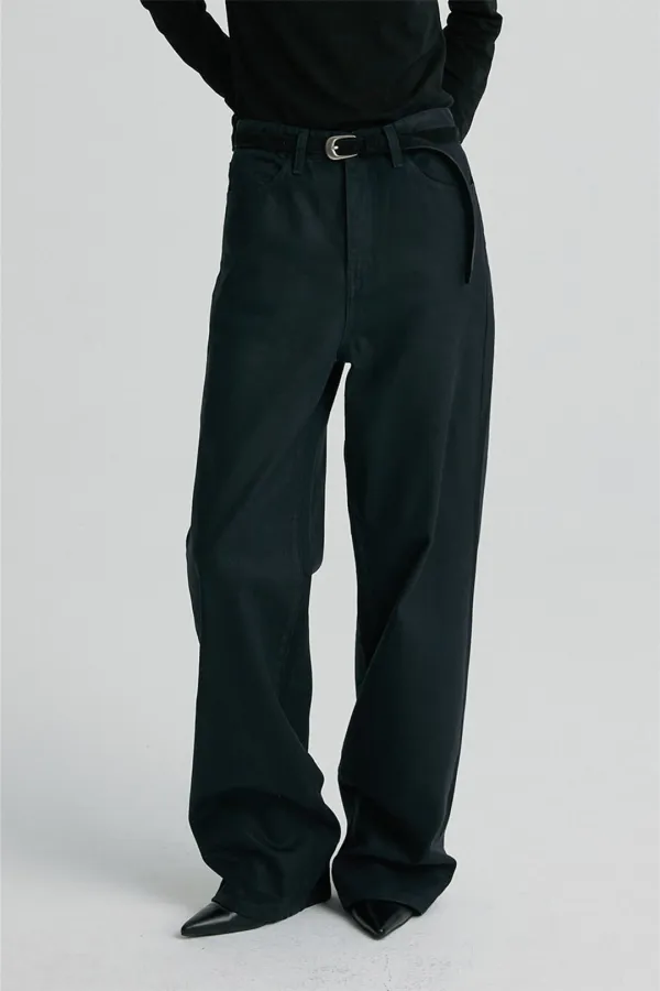 COATED DENIM JEANS