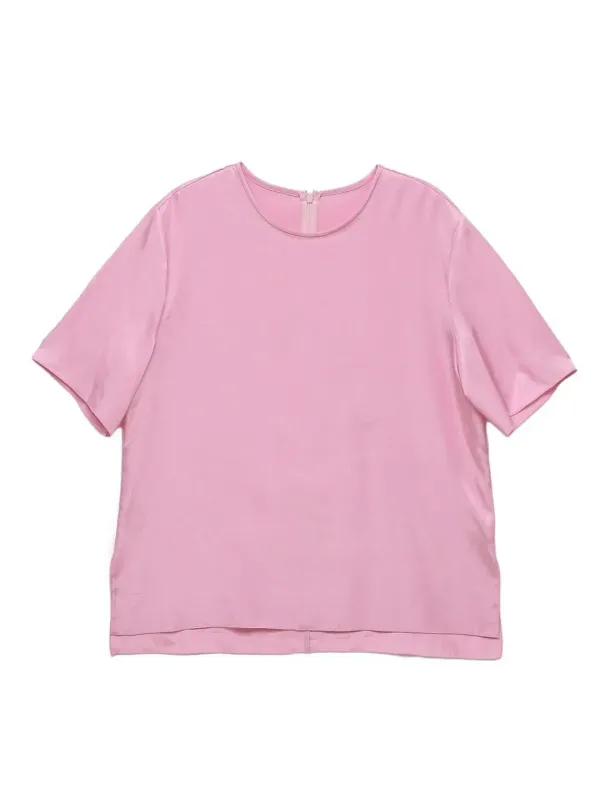 SATIN SLIT BLOUSE (3color)