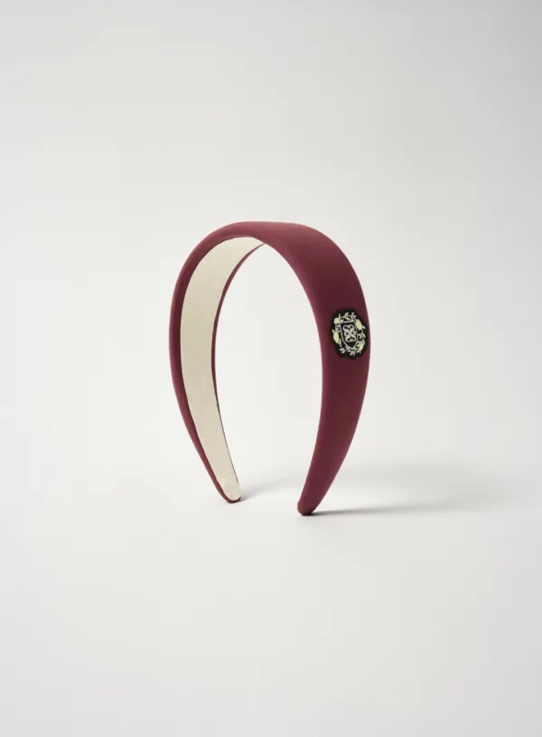 [신예은 Pick] (W) Crest Logo Hairband - Burgundy
