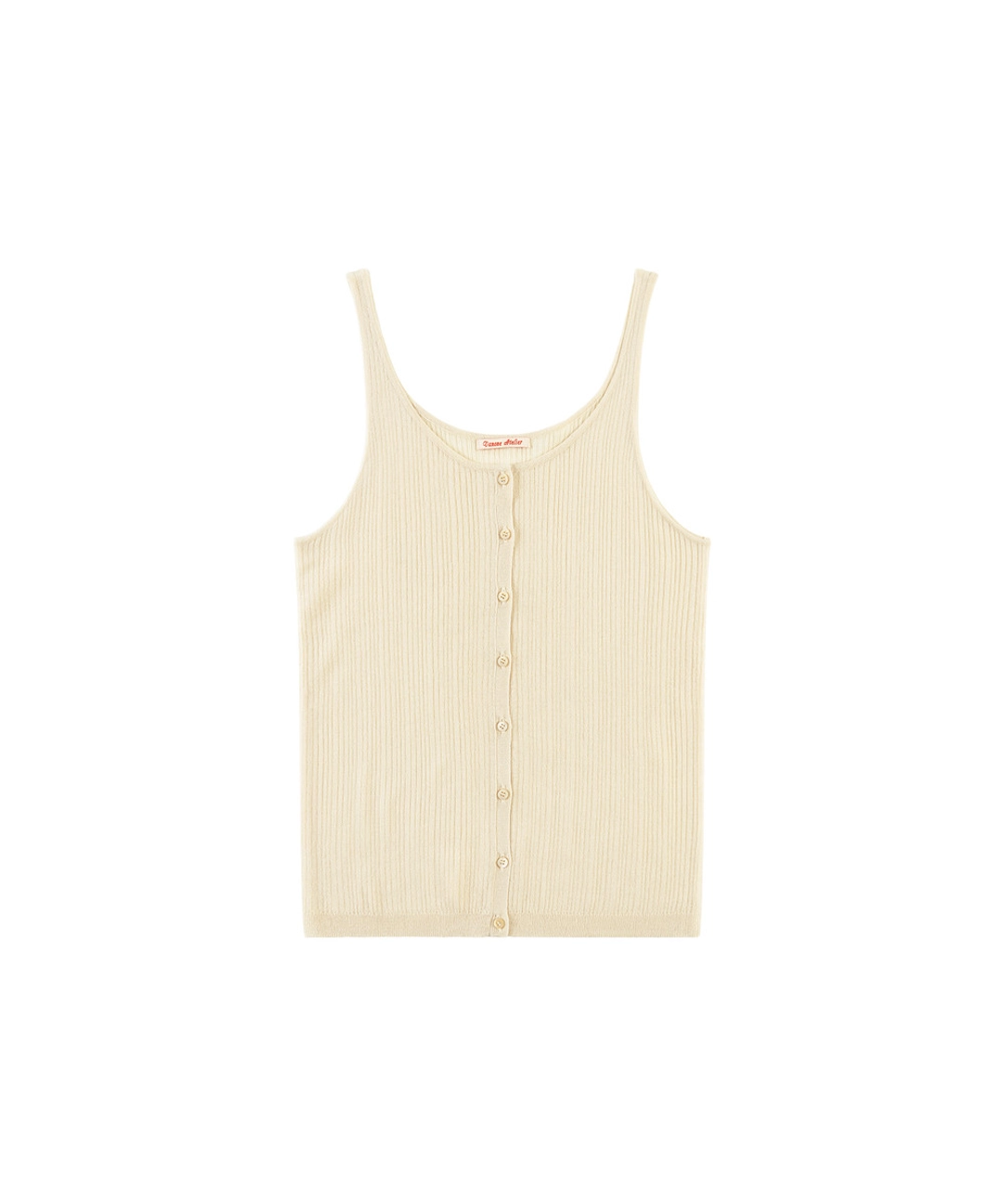 반원 아뜰리에 KN4291 슬리브리스 니트 탑_Beige 상품 이미지 1