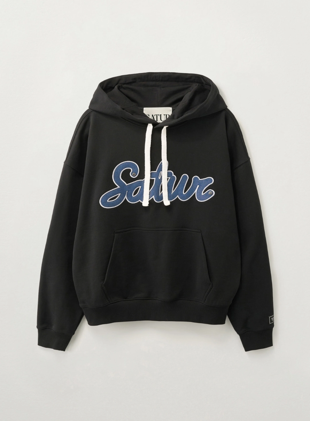 세터 Lugo Denim Patch Hoodie - Black 상품 이미지 1