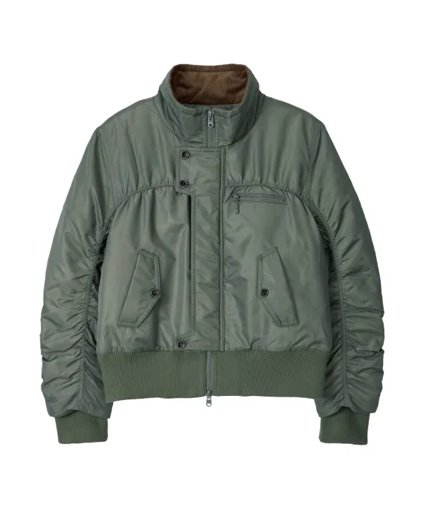 Padded MA-1 Bomber Jacket-Khaki