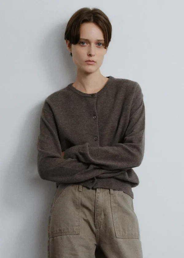 [2차] Basic wool cardigan (brown)