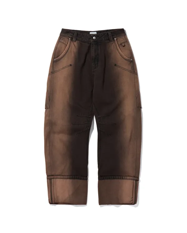 WIDE FADE JEANS_BLACK/BEIGE