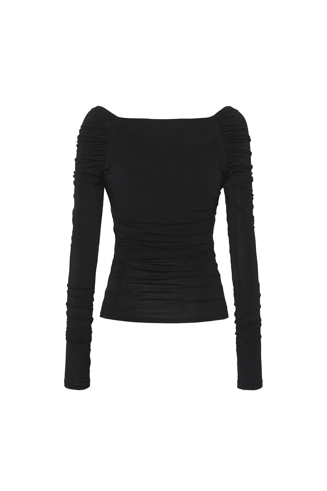 페인오어플레져 DRAPED OFF SHOULDER TOP black 상품 이미지 3