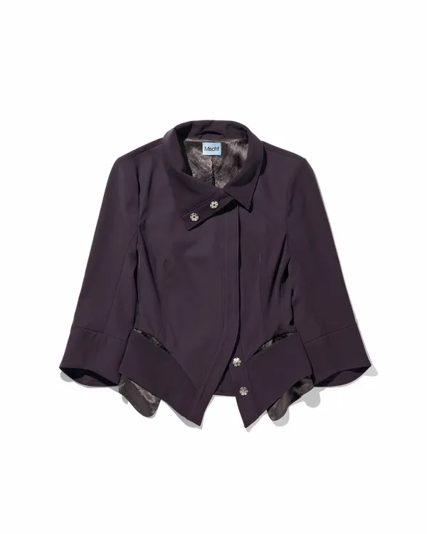 SLIMLINE CITY JACKET_PURPLE BROWN