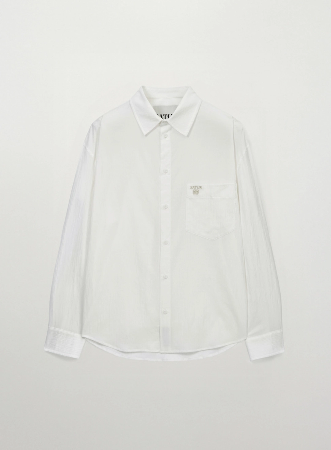 세터 Seersucker Pocket Shirt - White 상품 이미지 1
