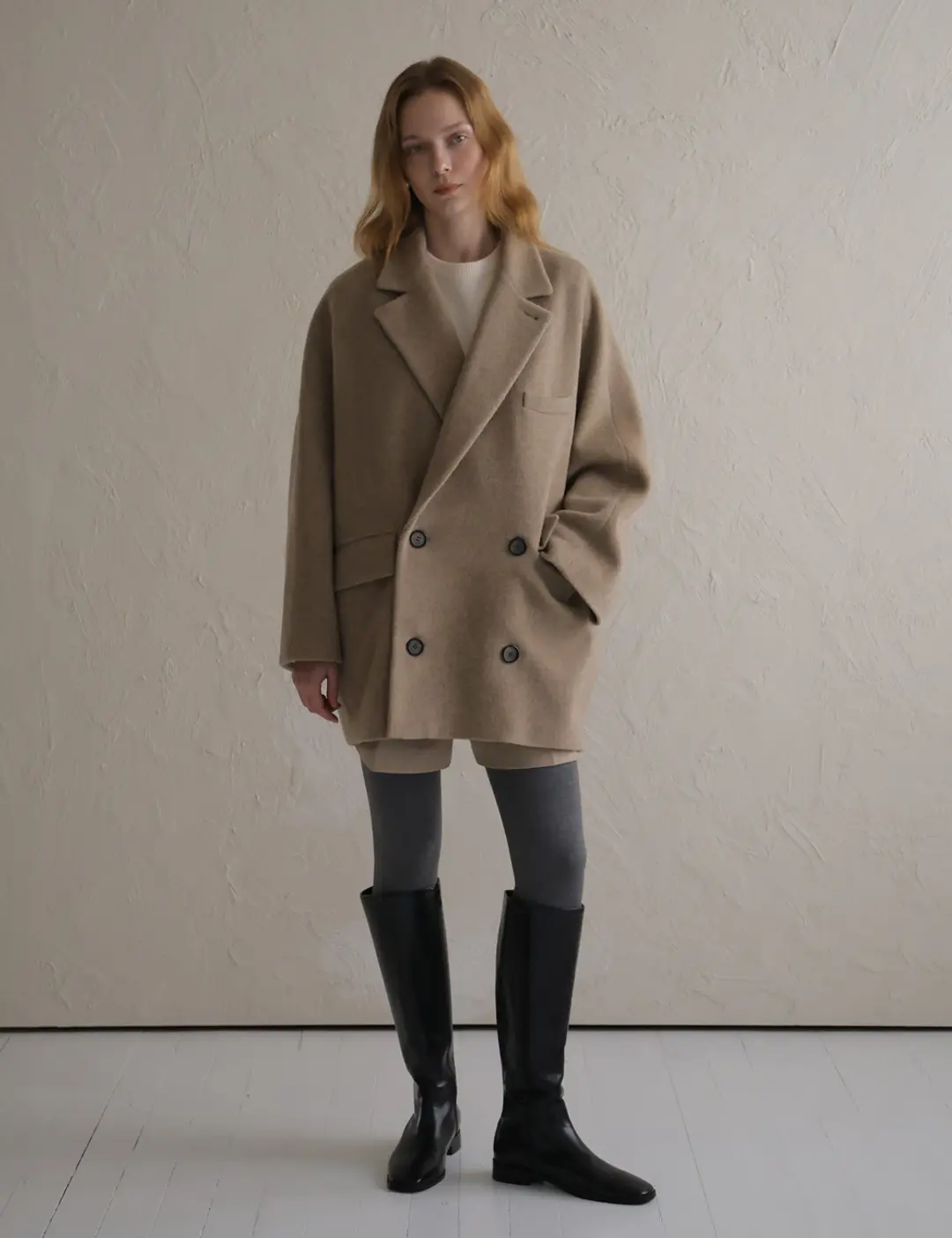노미나떼 Noel Wool Halfcoat (Muted Beige) 상품 이미지 2