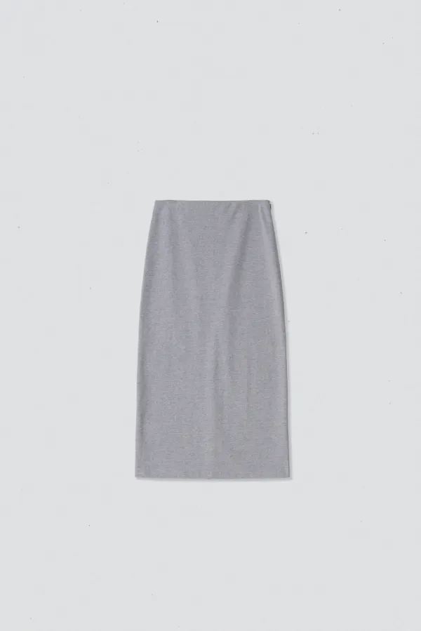 46858_Gray cotton skirt