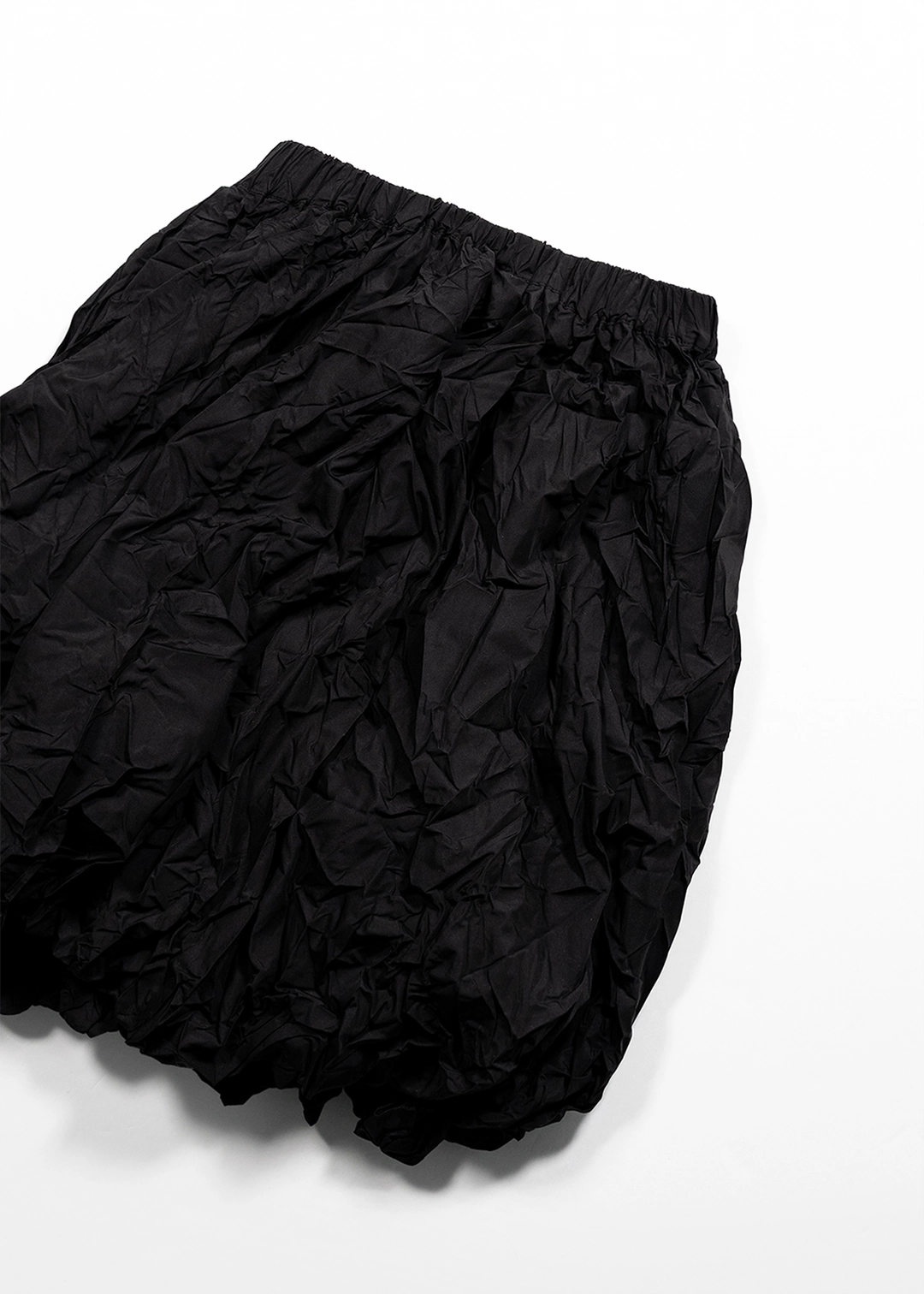 생긴 CRINKLE BALLOON MIDI SKIRT - BLACK 상품 이미지 2