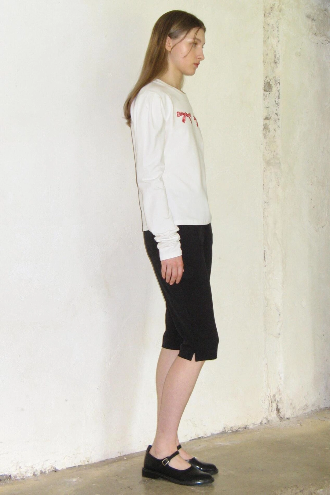시눈 Ribbon Puff Long Sleeve (White) 상품 이미지 3