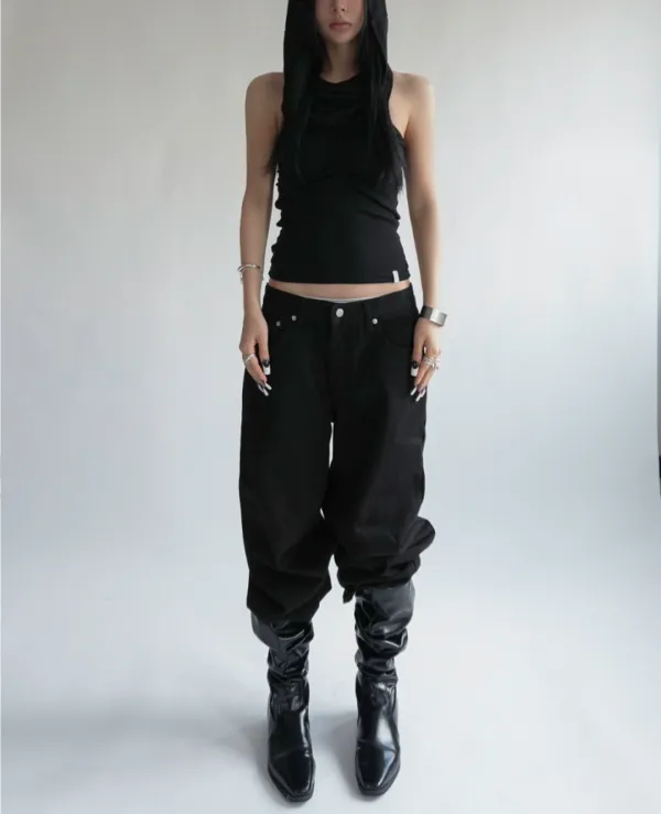 DUNE HOODIE SLEEVELESS (black)