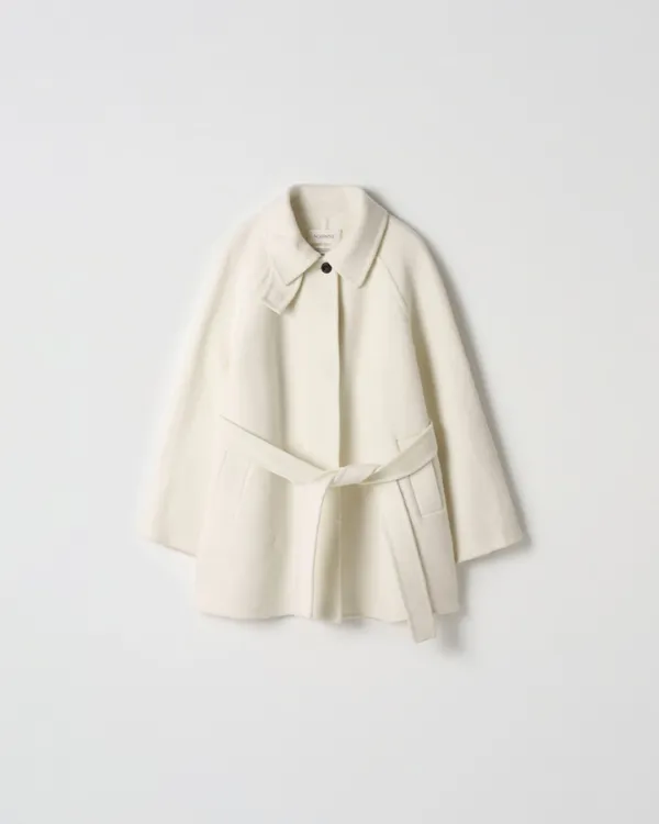 Handmade Wool Half Coat [IVORY]