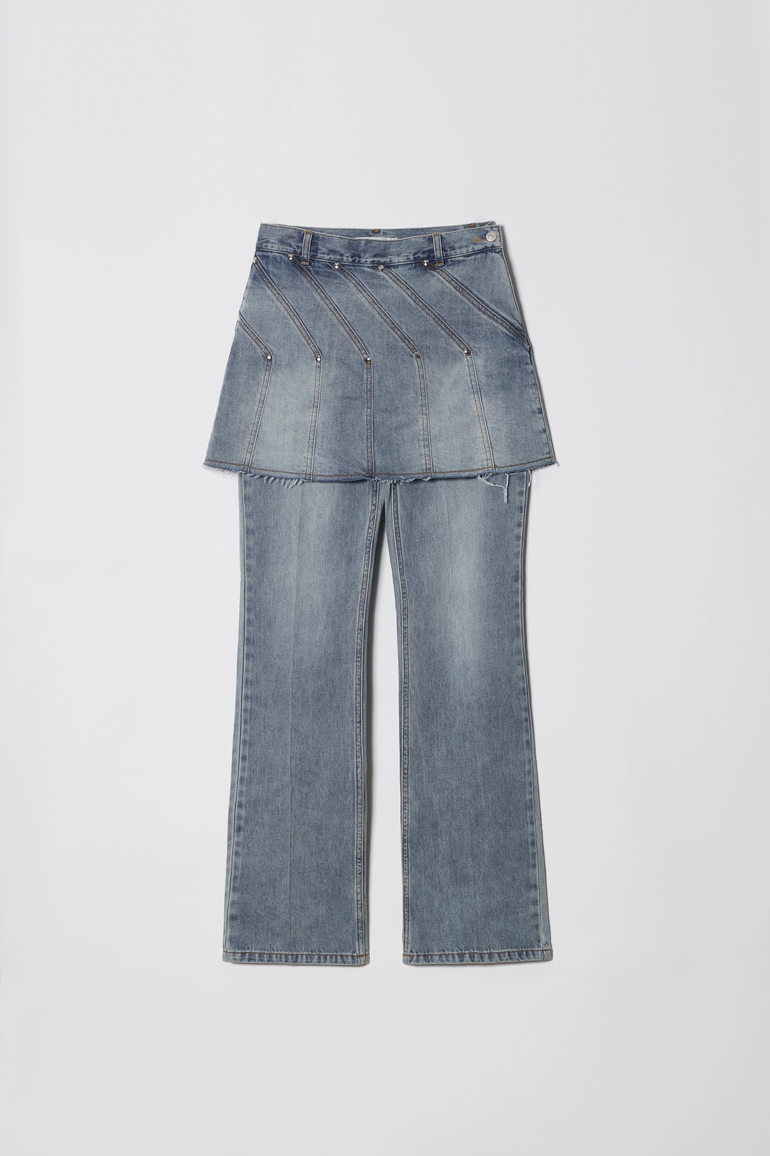 솔티페블 [Restock] SNAP SKIRT JEAN [LIGHT BLUE] 상품 이미지 1