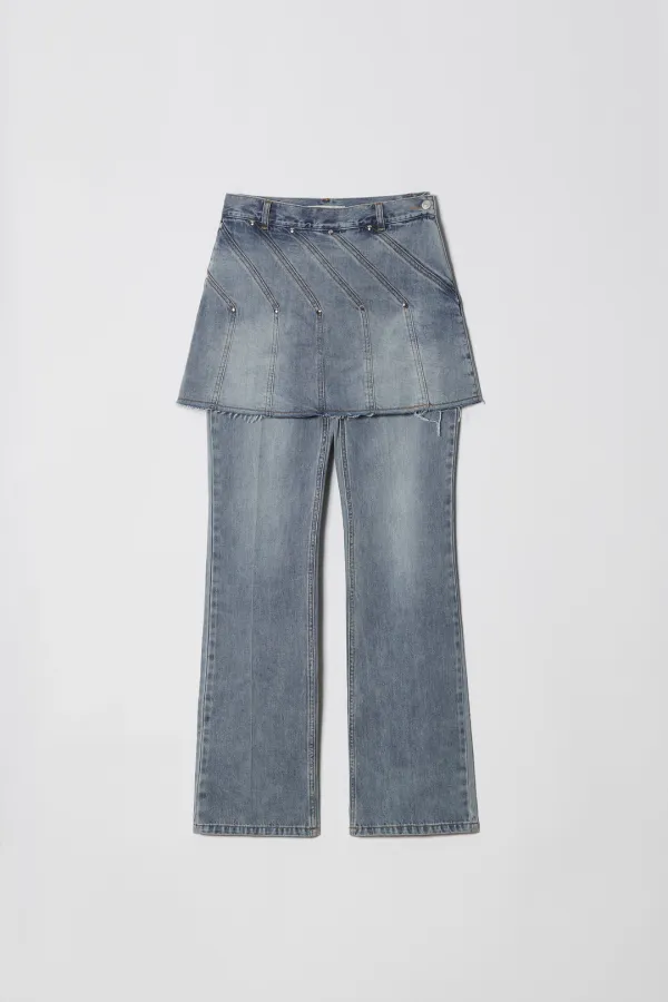[Restock] SNAP SKIRT JEAN [LIGHT BLUE]
