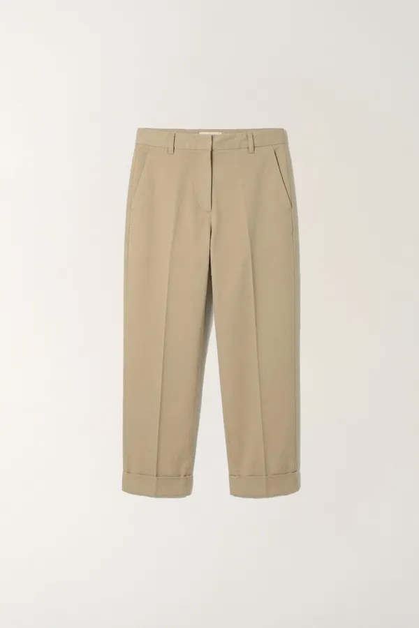 2ND / Frame cuff trousers (Light beige)