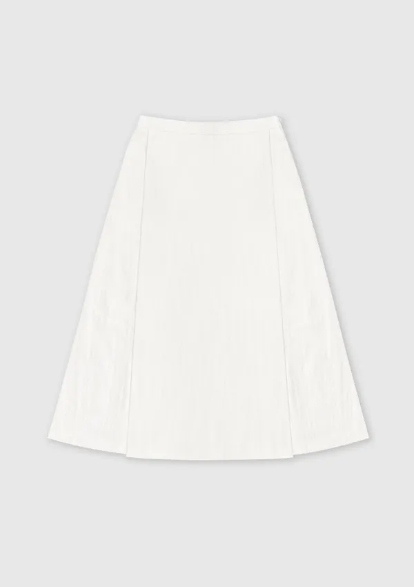 Pintuck Skirt (White)