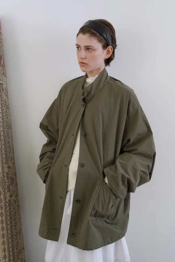 Cove half trench jacket_khaki