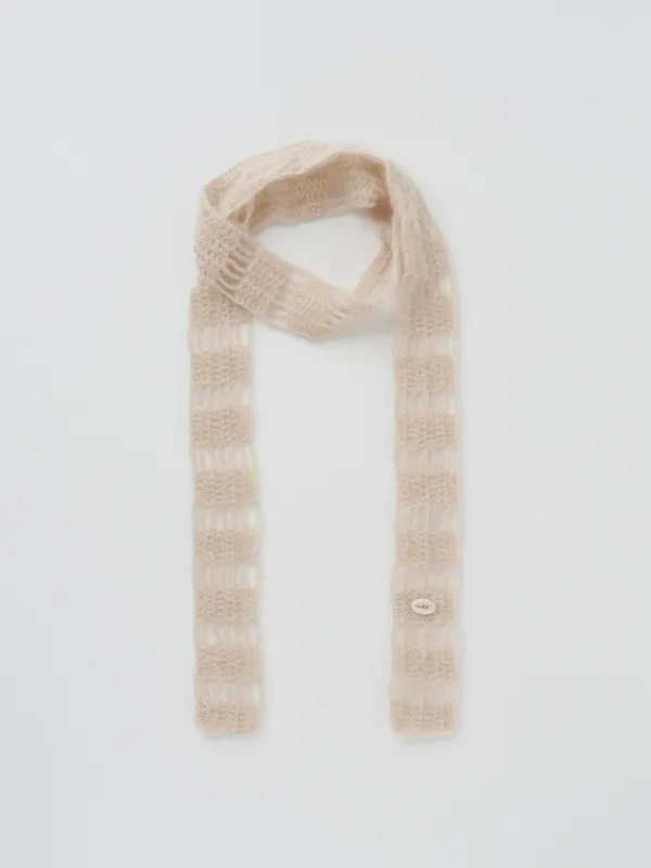 mohair mono scarf(beige) -50%