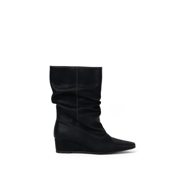 [10/28 예약배송] LIVRE WEDGE BOOTS / BLACK