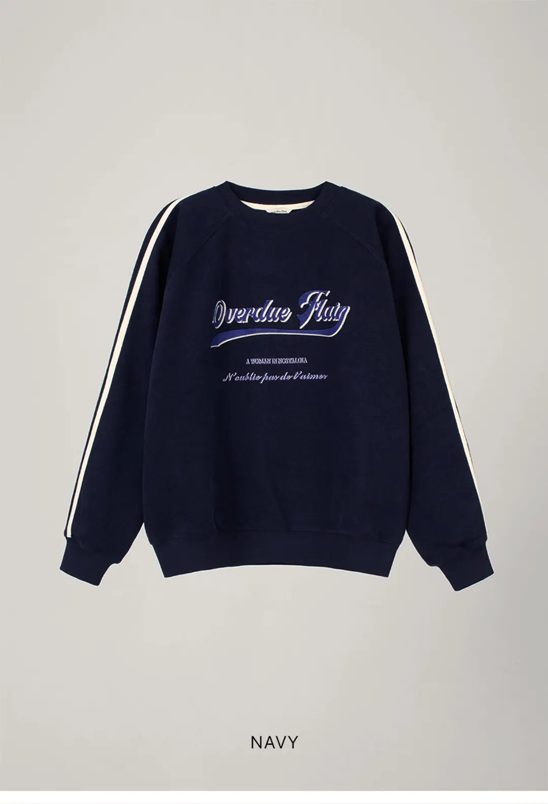 [EXCLUSIVE]OVERDUE LETTERING MTM_NAVY