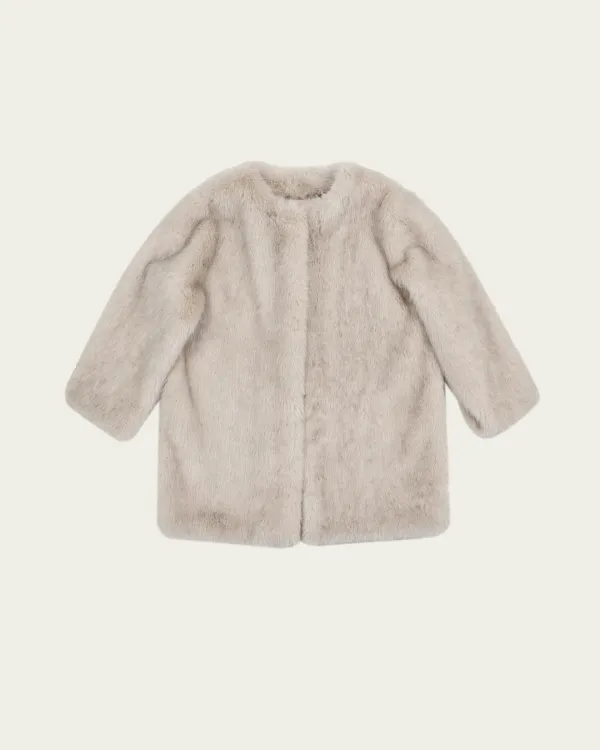 (5차) Jade Fur Coat - Ivory