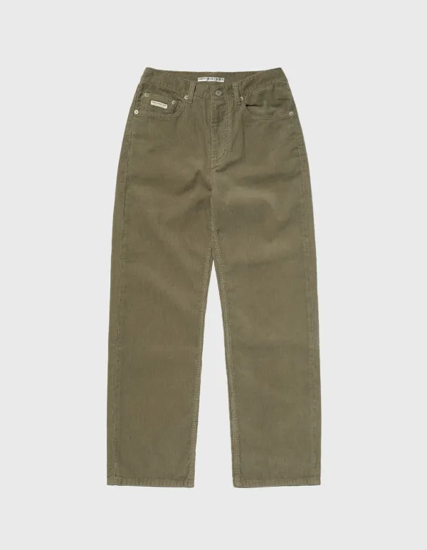 CREST WASHED CORDUROY PANTS (W) / Khaki